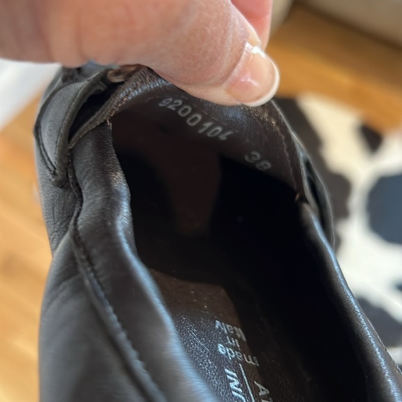 ATTILIO GIUSTI LEOMBRUNI (AGL) ~ black Italian leather buckle loafers - Picture 10 of 16